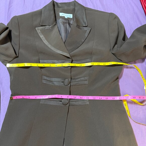 Vintage Jessica Ash 2-piece Brown Career Skirt Suit New with Tag/Unworn size 12 - Picture 6 of 14